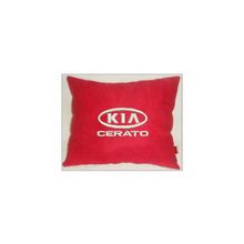  Подушка Kia cerato красная вышивка белая