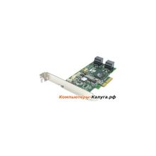 Контроллер  Adaptec AAR-1430SA (PCI-E x4, LP) KIT  SATA II, RAID 0,1,10, 4канала, кабели