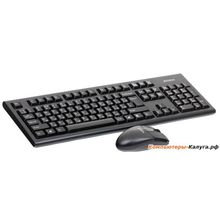 Клавиатура+мышь  A4Tech W 3100N, USB (черный), 2.4G обтекаемая форма клавиш