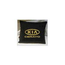  Подушка Kia cerato черная вышивка золото