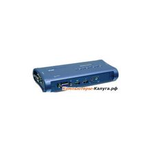 KВM коммутатор Trendnet TK-409K   4-портовый USB-переключатель клавиатура видео мышь с аудио