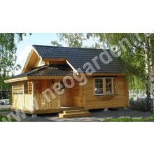 деревянный дом "Дачник" 51м2 (с мансардой)