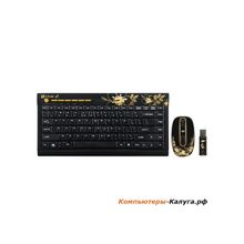 Клавиатура + мышьA 4-GRKSA-610SS беспроводной  , 2.4ГГц 10м, приемник- USB, 7 доп. Клавиш, черный