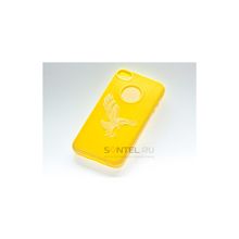 Силиконовая накладка для iPhone 4 4S вид №24 yellow