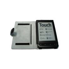 чехол Кожаный для Pocketbook Touch-622 Black