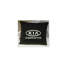  Подушка Kia cerato черная вышивка белая