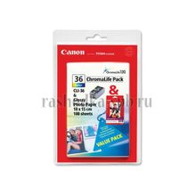 Струйный цветной картридж Canon CLI-36 Chromalife Pack