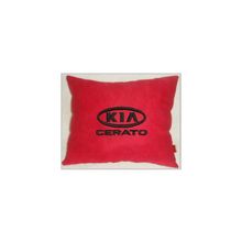  Подушка Kia cerato красная вышивка черная
