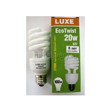 Энергосберегающая лампа Luxe Е-27 спираль 20W (заменяет 100W) 4200K